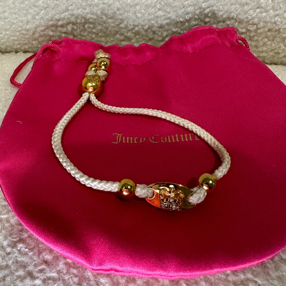 Juicy Couture White Cord Bracelet